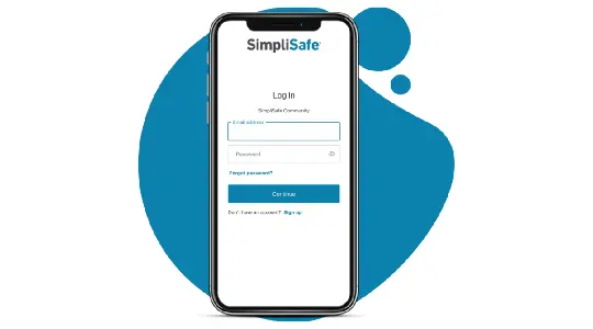 How do I log into my SimpliSafe account?